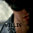 identical animated frames showing a person with dark hair and light skin, wearing a gray shirt against a blurred background, with text 'BILLIE JOE' overlaid in yellow and black