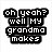 Pixelated text overlays on a bowl of popcorn in a four