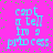 A static image with a bright pink background and scattered green dots, displaying repeated cyan text reading 'capt a tell in a princess' in a pixelated font.
