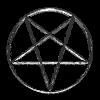 Animated sequence of a pentagram within a circle transitioning through various states including full outline, partial segments, and fragmented forms.