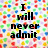 Pixelated text on a multicolored square background with black text reading "I will never admit this to you but ur the one thats always on my mind".