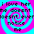 Pixelated text on a cyan and magenta spiral background with repeated phrases about unrequited love.