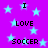 Pixelated text and light blue stars on a solid purple background with no visible motion.