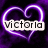 Animated purple neon heart outline with text and symbols changing across frames.