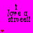 Bright pink background with repeated 'i love u sweet!!' text and red heart symbols in a pattern, showing animation changes in heart count per