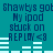 A teal background displays repeated text "Shawtys got My ipod stuck on REPLAY <8" with white horizontal bars below each text block.
