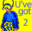Pixelated character in blue shirt with yellow design stands against bright yellow background, text reads "U've Lose got ur 2 self in The Music".