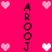 Pixelated pink background with vertical text and heart symbols in white and light pink.