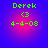 Four identical pixelated images of green text on a blue-to-pink gradient background, each showing 'Derek', '(3)', and '4-4-08' in the same layout.