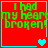 Red background with green text reading "I had my heart broken!" and a cyan border; four variations show different pixelated heart symbols below the text.