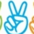 Blue line-art icon of a rabbit with long ears and a heart-shaped body on white background.