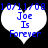 Two side-by-side heart-shaped icons with blue text reading "Joe Is Forever" and "10/11/08" above, displayed on a black background.