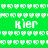 Green background with repeating white heart patterns and blue bars containing the text "Kier" in white pixelated font.