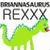 Green dinosaur icon with text 'REXXX REXXX' and 'Rexx.' in pixelated style.