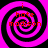 Four identical pink and black spiral patterns arranged in a , each containing red text reading 'i hate madison' in a pixelated font