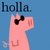 Pixelated of six distinct icons: a pink pig with sunglasses, cyan plus sign, rain cloud, equal signs, and text reading "FIGGY ROLLING IN MUD!"