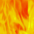 Animated fire effect with orange and yellow flames on a gray background, transitioning between different flame intensities.