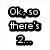 six pixelated text with one orange containing a cartoon muffin, all in black-and-white except the orange background