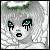 A 4x3 contact sheet of pixel art frames showing a gothic doll character with changing eye colors and tears, displayed on a gray background.