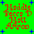 Green background with red text reading 'Maddie Becca D Matt Aarod' and blue star shapes, showing animation changes in star positions across frames.