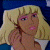 A pixelated cartoon-style image of a blonde woman with pink makeup resting her head on a pillow, next to green text reading "Original Icons .com" on a dark background.