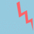 Red zigzag line on light blue background with faint pixelated pattern.