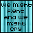 pixelated text on a blue striped background, with animated changes to red dotted outlines and color shifts in specific words