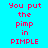 A static image with cyan background and red text reading "You put the pimp in PIMPLE" arranged across three , where yellow rectangular overlays highlight different segments of the text