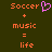 Pixelated orange text and symbols on dark green background with a pink heart symbol above 'Soccer' in the left