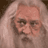 Static 48x48 pixel icon of a person with long white hair and light skin, rendered in low-resolution grayscale tones with visible dithering and pixelation.