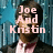 Two pixelated figures in formal attire with text overlays against a blue striped background.