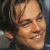 A 50x50 pixel animated buddy icon featuring a close-up of Leonardo DiCaprio's face on the left and green text reading "Original Icons .com" on a dark green background on the right, displayed as a contact sheet with two frames.
