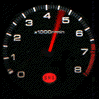 Five circular speedometer-style gauges with black backgrounds, white numerals, and red needles showing varying RPM levels, each with a red '661' indicator at the bottom.
