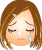 Four pixelated cartoon faces with brown hair and pink cat ears showing different expressions: crying, wide-eyed, winking, and sticking out tongue.