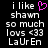 Pixelated text on black background with pink heart symbol replacing 'love' in phrase, two identical side-by-side versions of the same design.