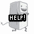 Pixelated refrigerator character with smiling face, arms, legs, and tail, displaying sequential text overlays and a smiley face icon.