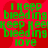 Red background with repeated green text 'I keep bleeding love' and blurred red heart shapes.