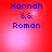 Red background with blue text reading 'Hannah && Roman' and shifting light effects across four