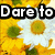 A split-screen image with sunflowers and a daisy on the left, and a grayscale figure holding pink objects on the right.