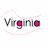 Four pixelated text-based icons with pink decorative elements on white background, each displaying a name or phrase in gray lettering.