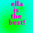 Four identical display pink text 'ella is the best!' on a green-to-cyan gradient background with pixelated text rendering