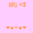 Pixelated orange text 'ally <8' on pink background with five flower icons below, two versions differ in flower color distribution.