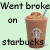 Animated sequence of a brown coffee cup with green straw and Starbucks logo on light green background, repeated in pattern