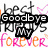 six distinct text-based buddy icons with varied backgrounds and color schemes, each displaying unique phrases