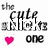 The icon displays 'the cute girl one' text with a pink heart symbol, showing two states where the word 'girl' is pixelated in the first state and clear in the second.