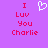 Pixelated text and heart symbol on purple background with red lettering.