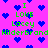 Pixelated icon with bright pink background, blue heart symbols, and green text reading "I LOVE Lacey Hiderbrand and Hiderbrand" repeated across the image.