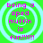 Four identical circular icons with green backgrounds and light blue concentric rings display pink text reading 'being a sped muffin is fun!!!!!!'