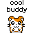 Animated contact sheet of 15 pixel art frames showing a hamster-like mascot in various poses with