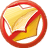 A circular red icon with a white inner ring contains a yellow folder with a red diagonal line across it, indicating prohibition or restriction.